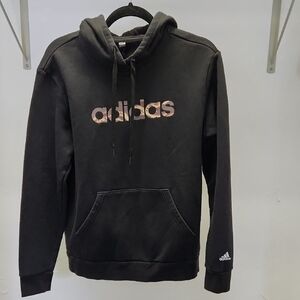Womens Adidas Black Hooded Sweatshirt Size Large